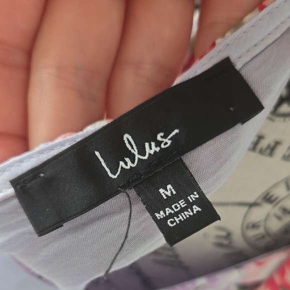 Lulu's Lavender Floral Mini Dress - Picture 2 of 5